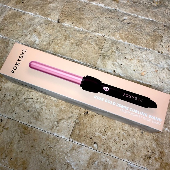 NEW FoxyBae 25mm Rose Gold Curling Wand - Picture 1 of 1
